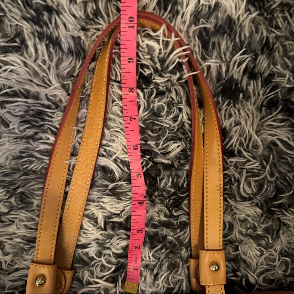 Dooney & Bourke Large Brown Leather Shopper Tote Shoulder Bag - Picture 8 of 11